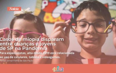 Casos de miopia disparam entre crianças e jovens